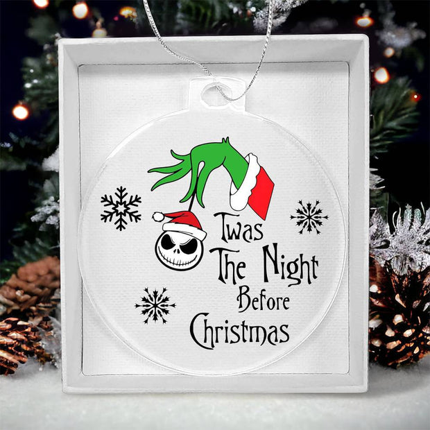 Christmas High Graphic Acrylic Ornament, Night Before Christmas - Kubby&Co Worldwide