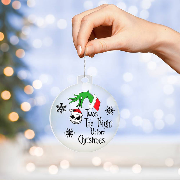 Christmas High Graphic Acrylic Ornament, Night Before Christmas - Kubby&Co Worldwide