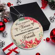 Christmas High Graphic Acrylic Ornament, Nurses And Best Friends - Kubby&Co Worldwide