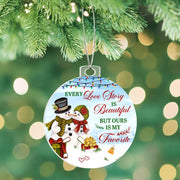 Christmas High Graphic Acrylic Ornament, True Love Story Our Favorite - Kubby&Co Worldwide