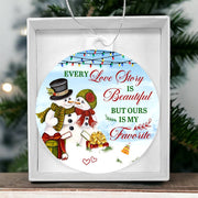 Christmas High Graphic Acrylic Ornament, True Love Story Our Favorite - Kubby&Co Worldwide