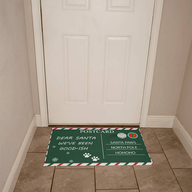 Christmas Welcome Mat, Dear Santa We've Been Good-Ish - Kubby&Co Worldwide