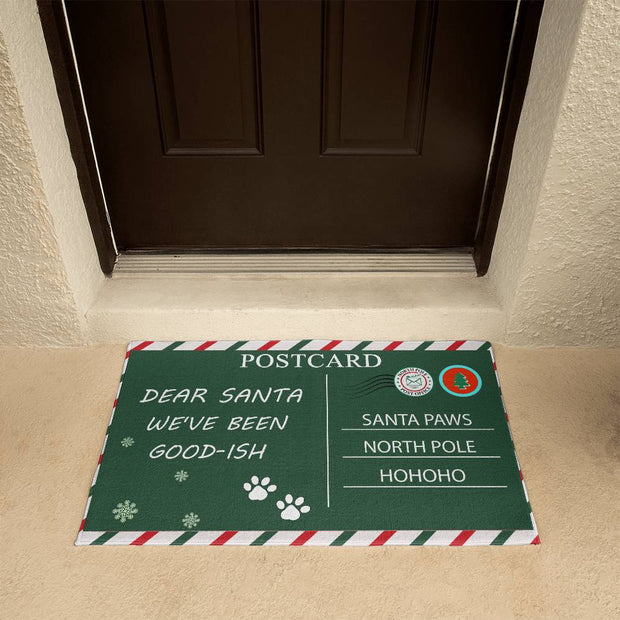 Christmas Welcome Mat, Dear Santa We've Been Good-Ish - Kubby&Co Worldwide