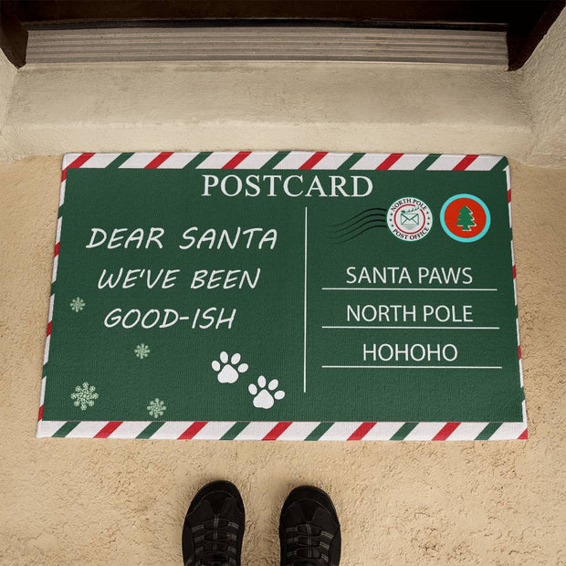 Christmas Welcome Mat, Dear Santa We've Been Good-Ish - Kubby&Co Worldwide