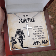 Cross Necklace Stainless Steel My Daughter In Your Heart Love Dad - Kubby&Co Worldwide