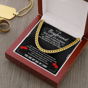 Cuban Link Chain Necklace, To My Boyfriend, My Always And Forever - Kubby&Co Worldwide