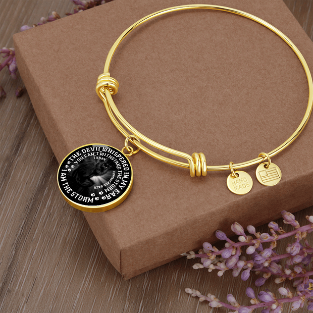 Engraved Gold Custom Bangle Bracelet, Cat Lovers, Whispered In My Ear - Kubby&Co Worldwide