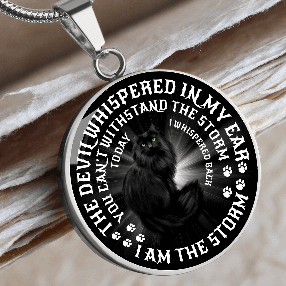 Engraved Gold Necklace, Cat Lovers Custom Pendant, Whispered In My Ear - Kubby&Co Worldwide