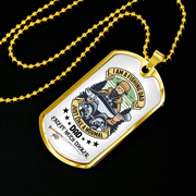 Gift For Dad, Personalized Dog Tag Pendant, Fishing Dads Are Awesome - Kubby&Co Worldwide