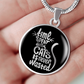 Engraved Gold Necklace, Cat Lovers Pendant, Time Never Wasted - Kubby&Co Worldwide