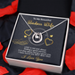 Gold Necklace, Personalized Message Card, To My Badass Wife - Kubby&Co Worldwide