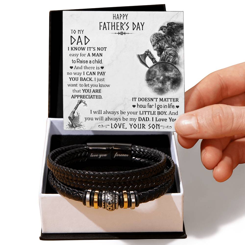 Men's Bracelet Custom Engraved Personalized Gift For Dad Always - Kubby&Co Worldwide