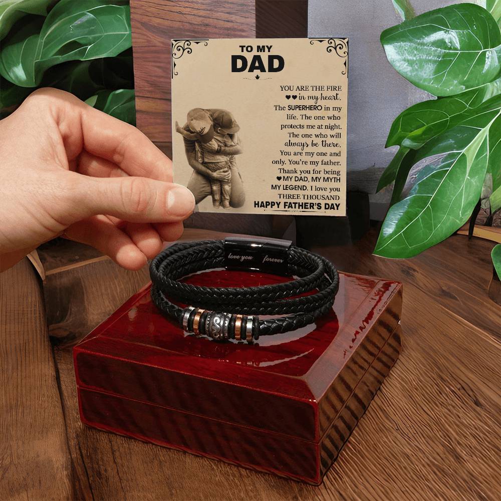 Men's Bracelet Custom Engraved Personalized Gift For Dad Superhero - Kubby&Co Worldwide