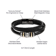 Men's Bracelet Custom Engraved Personalized Gift For Dad Superhero - Kubby&Co Worldwide