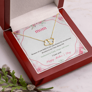 Gold Necklace, 18 Diamonds, Mother's Day, I Love You - Kubby&Co Worldwide