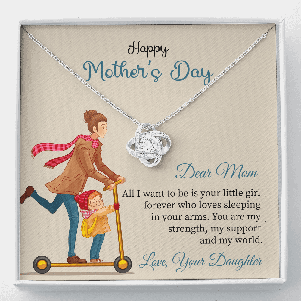 Gold Necklace, Mother's Day, Daughter to Mother My World - Kubby&Co Worldwide