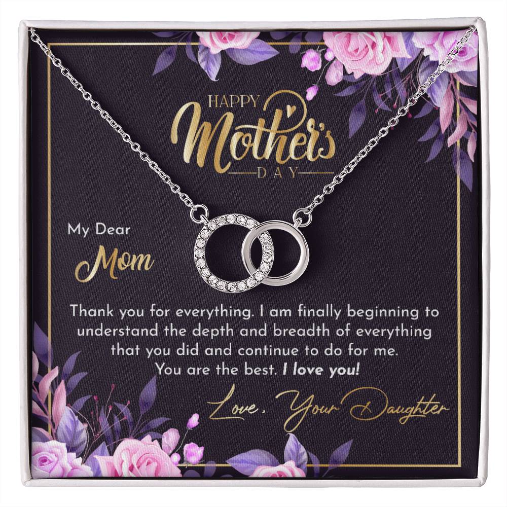 Mother's Day With Love, The Perfect Pair Necklace, The Best - Kubby&Co Worldwide