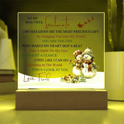 Customized Acrylic Plaque Picture Frame, Multi Color LED Lights, My Soulmate - Kubby&Co Worldwide