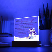 Customized Acrylic Plaque Picture Frame, Multi Color LED Lights, My Soulmate - Kubby&Co Worldwide