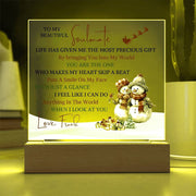 Customized Acrylic Plaque Picture Frame, Multi Color LED Lights, My Soulmate - Kubby&Co Worldwide