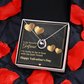 Gold Necklace, Personalized Message Card, To My Beautiful Girlfriend - Kubby&Co Worldwide