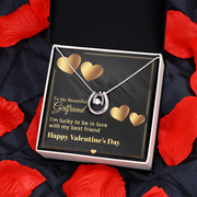 Gold Necklace, Personalized Message Card, To My Beautiful Girlfriend - Kubby&Co Worldwide