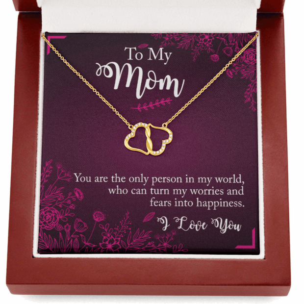 Gold Necklace, 18 Diamonds, Mother's Day, My Happiness - Kubby&Co Worldwide