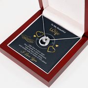 Gold Necklace, Personalized Message Card, To My Beautiful Wife - Kubby&Co Worldwide