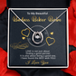 Gold Necklace, Personalized Card, To My Badass Biker Babe - Kubby&Co Worldwide