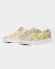 Women's Slip - On Canvas Shoe, Custom Design, Floral Bliss - Kubby&Co Worldwide