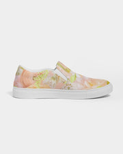 Women's Slip - On Canvas Shoe, Custom Design, Floral Bliss - Kubby&Co Worldwide