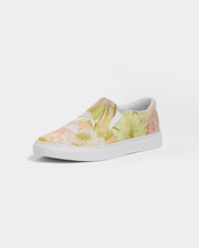 Women's Slip - On Canvas Shoe, Custom Design, Floral Bliss - Kubby&Co Worldwide