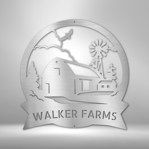 Wall Art, Personalized Laser Cut Superior Steel Signs, Barn House - Kubby&Co Worldwide