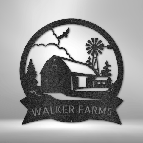 Wall Art, Personalized Laser Cut Superior Steel Signs, Barn House - Kubby&Co Worldwide