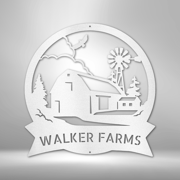 Wall Art, Personalized Laser Cut Superior Steel Signs, Barn House - Kubby&Co Worldwide