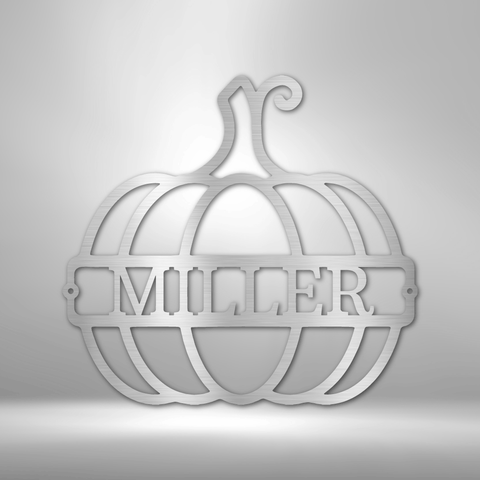 Wall Art, Personalized Laser Cut Steel Signs, Big Pumpkin - Kubby&Co Worldwide