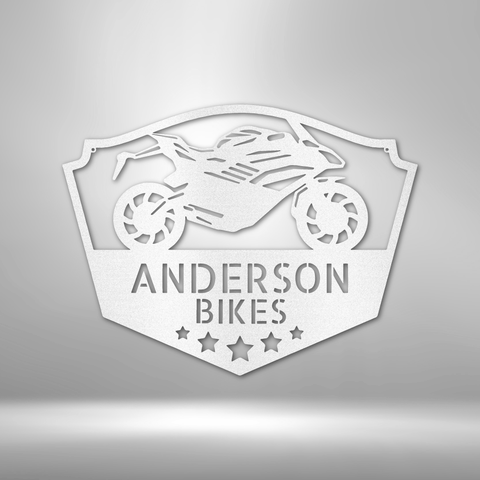 Wall Art, Personalized Laser Cut Steel Signs, Bikers Haven - Kubby&Co Worldwide