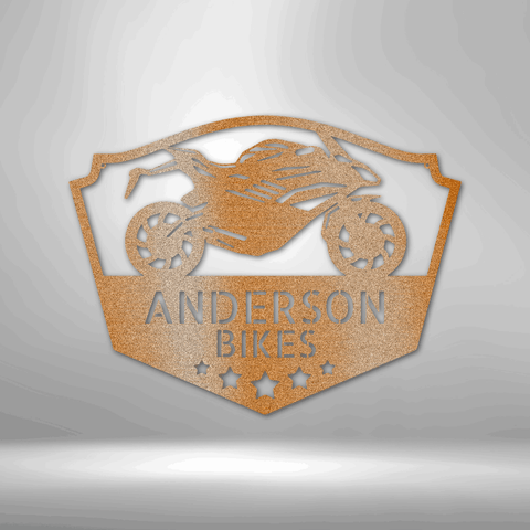 Wall Art, Personalized Laser Cut Steel Signs, Bikers Haven - Kubby&Co Worldwide