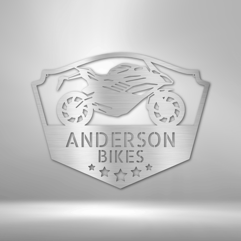 Wall Art, Personalized Laser Cut Steel Signs, Bikers Haven - Kubby&Co Worldwide