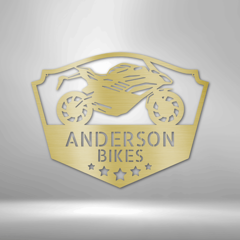 Wall Art, Personalized Laser Cut Steel Signs, Bikers Haven - Kubby&Co Worldwide