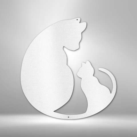 Wall Art, Laser Cut Superior Steel Signs, Cat Lover Design - Kubby&Co Worldwide