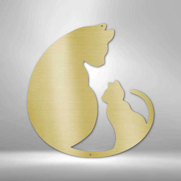 Wall Art, Laser Cut Superior Steel Signs, Cat Lover Design - Kubby&Co Worldwide