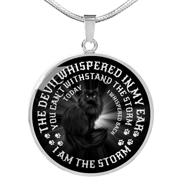 Engraved Gold Necklace, Cat Lovers Custom Pendant, Whispered In My Ear - Kubby&Co Worldwide
