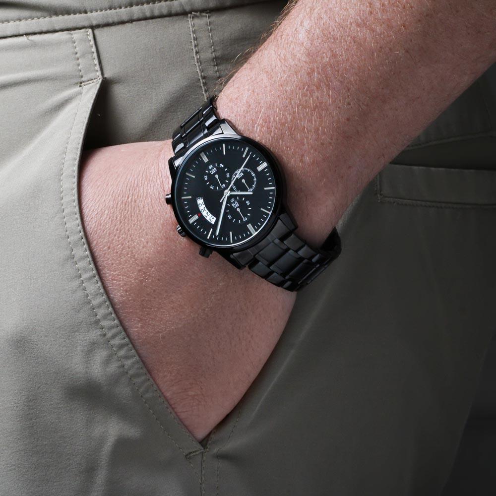 Best Gift For Dads, Chronograph Quartz Movement Watch, My Hero - Kubby&Co Worldwide