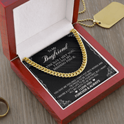 Cuban Link Chain Necklace, To My Boyfriend, The Day I Met You - Kubby&Co Worldwide
