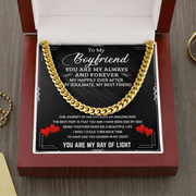 Cuban Link Chain Necklace, To My Boyfriend, My Always And Forever - Kubby&Co Worldwide