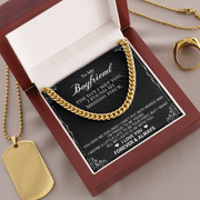 Cuban Link Chain Necklace, To My Boyfriend, The Day I Met You - Kubby&Co Worldwide