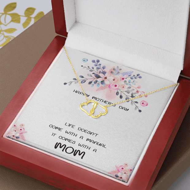 Gold Necklace, 18 Single Cut Diamonds, Mother's Day, My Guide - Kubby&Co Worldwide