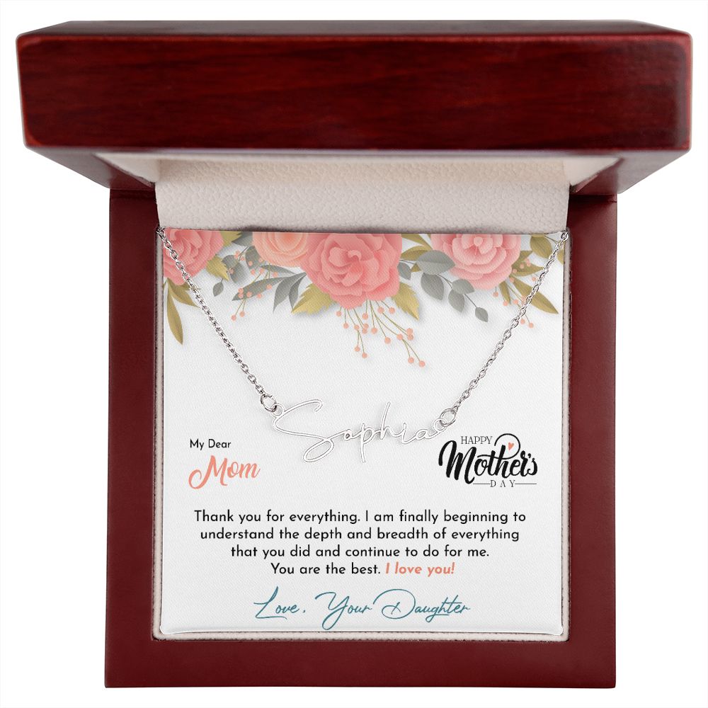 Mother's Day With Love, Signature Style Necklace, Best Mom - Kubby&Co Worldwide