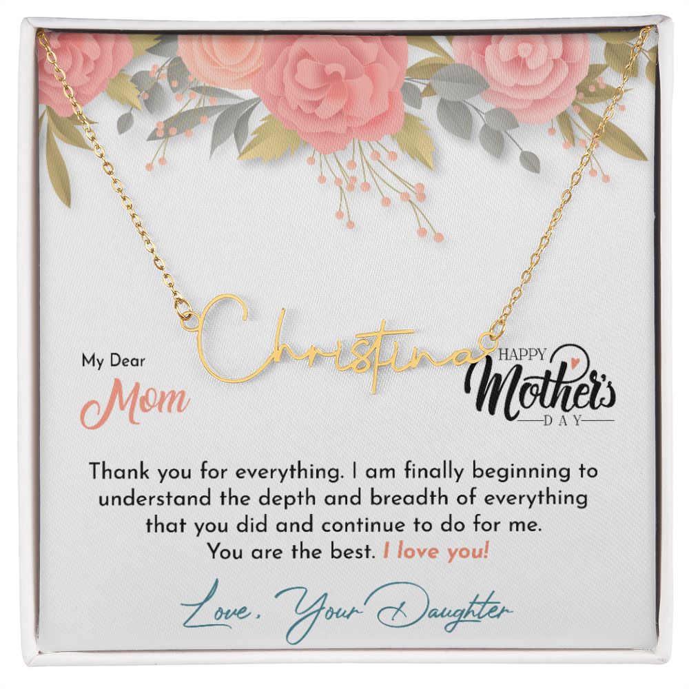 Mother's Day With Love, Signature Style Necklace, Best Mom - Kubby&Co Worldwide